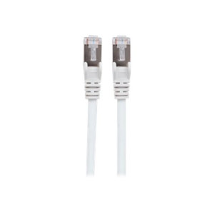 Intellinet Network Patch Cable, Cat7 Cable/Cat6A Plugs, 7.5m, White, Copper, S/FTP, LSOH / LSZH, PVC, RJ45, Gold Plated Contacts, Snagless, Booted, Lifetime Warranty, Polybag - Netzwerkkabel - RJ-45 (M)