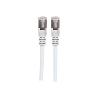 Intellinet Network Patch Cable, Cat7 Cable/Cat6A Plugs, 7.5m, White, Copper, S/FTP, LSOH / LSZH, PVC, RJ45, Gold Plated Contacts, Snagless, Booted, Lifetime Warranty, Polybag - Netzwerkkabel - RJ-45 (M)