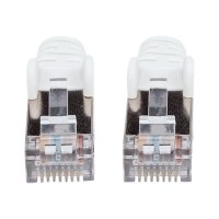 Intellinet Network Patch Cable, Cat7 Cable/Cat6A Plugs, 10m, White, Copper, S/FTP, LSOH / LSZH, PVC, RJ45, Gold Plated Contacts, Snagless, Booted, Lifetime Warranty, Polybag - Netzwerkkabel - RJ-45 (M)