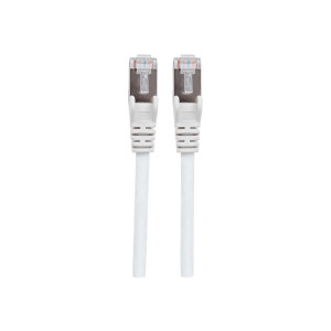 Intellinet Network Patch Cable, Cat7 Cable/Cat6A Plugs, 15m, White, Copper, S/FTP, LSOH / LSZH, PVC, RJ45, Gold Plated Contacts, Snagless, Booted, Lifetime Warranty, Polybag - Netzwerkkabel - RJ-45 (M)