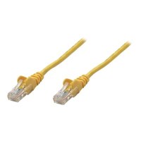 Intellinet Network Patch Cable, Cat6, 0.25m, Yellow, Copper, S/FTP, LSOH / LSZH, PVC, RJ45, Gold Plated Contacts, Snagless, Booted, Polybag - Patch-Kabel - RJ-45 (M)