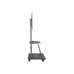 Manhattan TV & Monitor Mount, Trolley Stand, 1 screen, Screen Sizes: 37-100", Black, VESA 200x200 to 800x600mm, Max 150kg, LFD, Lifetime Warranty