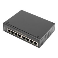 DIGITUS 8 Port Gigabit Ethernet Netzwerk Switch,Industrial, Unmanaged