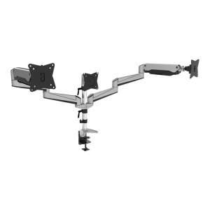 DIGITUS Universal Triple Monitor Table Mount with Gas Spring and clamp mount