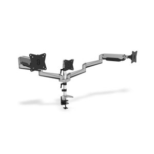 DIGITUS Universal Triple Monitor Table Mount with Gas...