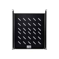 Inter-Tech SWAS-550/800 - Rack-Bodenpaneel - Schwarz, RAL 9005 - 1U - 48.3 cm (19")