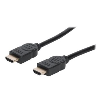 Manhattan 354097 - 1 m - HDMI tipo A (Standard) - HDMI tipo A (Standard) - Compatibilità 3D - 48 Gbit/s - Nero