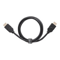 Manhattan HDMI Cable with Ethernet, 8K@60Hz (Ultra High Speed), 1m, Male to Male, Black, 4K@120Hz, Ultra HD 4k x 2k, Fully Shielded, Gold Plated Contacts, Lifetime Warranty, Polybag