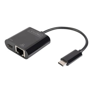 DIGITUS USB Type-C Gigabit Ethernet adapter with Power...