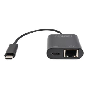 DIGITUS USB Type-C Gigabit Ethernet Adapter mit Power...