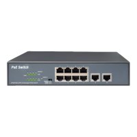 DIGITUS 8-Port Fast Ethernet PoE Netzwerkswitch, Desktop, unmanaged, 2 Uplink Ports RJ45,120 W, af/at