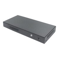 DIGITUS 8-Port Gigabit PoE Netzwerkswitch, Desktop, L2 managed, 2 Uplinkports, SFP, 86 W, af/at