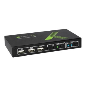 Techly 2x1 USB HDMI KVM Switch 4Kx2K - KVM-/Audio-Switch...