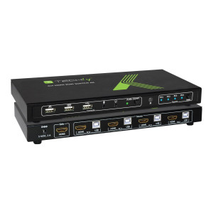 Techly 4x1 USB HDMI KVM Switch 4Kx2K