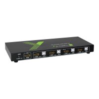 Techly 4x1 USB HDMI KVM Switch 4Kx2K