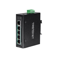 TRENDnet TI-PE50 - Switch - unmanaged - 4 x 10/100 (PoE+)