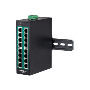 TRENDnet TI-PG160 - Switch - unmanaged - 16 x 10/100/1000...