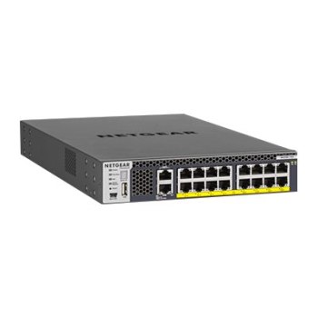 Netgear M4300-16X - Switch - L3 - managed - 16 x 100/1000/2.5G/5G/10GBase-T (PoE+)