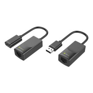 Techly USB extender on Cat.5E/6 60m cable - USB-Erweiterung