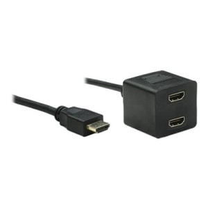 Techly Video Splitter Cable HDMI M to 2 x HDMI F