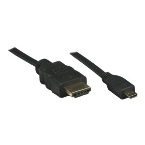 Techly ICOC-HDMI-4-AD3 - 3 m - HDMI tipo A (Standard) - HDMI tipo D (Micro) - 4000 x 2000 Pixel - 10,2 Gbit/s - Nero