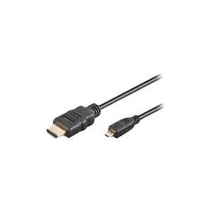 Techly ICOC-HDMI-4-AD3 - 3 m - HDMI tipo A (Standard) - HDMI tipo D (Micro) - 4000 x 2000 Pixel - 10,2 Gbit/s - Nero