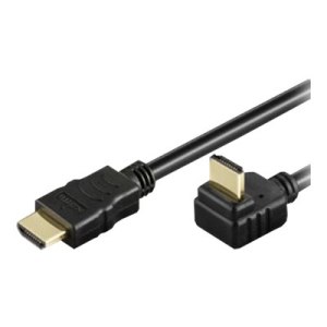 Techly HDMI mit Ethernetkabel - HDMI (M) gewinkelt bis...