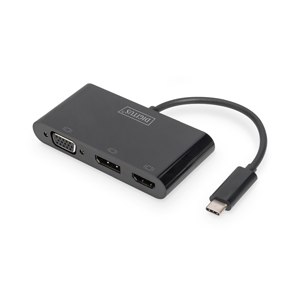 DIGITUS USB-C 3in1 Triple Monitor Adapter (HDMI, DP, VGA)