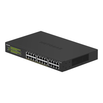 Netgear GS324P - Non gestito - Gigabit Ethernet (10/100/1000) - Full duplex - Supporto Power over Ethernet (PoE) - Montaggio rack - 1U