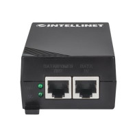 Intellinet Gigabit High-Power PoE+ Injector,1 x 30 W Port, IEEE 802.3at/af Compliant, Plastic Housing