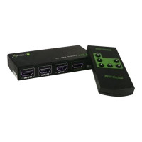 Techly HDMI 3 IN 1 OUT with Remote Control, 4Kx2K, 3D