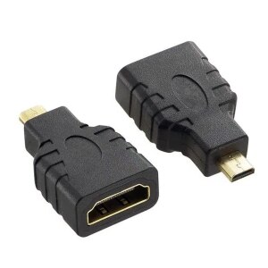 Techly IADAP-HDMI-MD - Micro HDMI D - HDMI - Nero