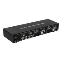 Techly 2-Port DisplayPort1.2 Dual-Monitor KVM Switch