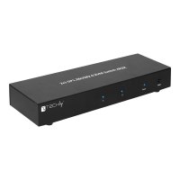 Techly 2-Port DisplayPort1.2 Dual-Monitor KVM Switch - KVM-/Audio-/USB-Switch - 2 x KVM/Audio - 1 lokaler Benutzer - Desktop