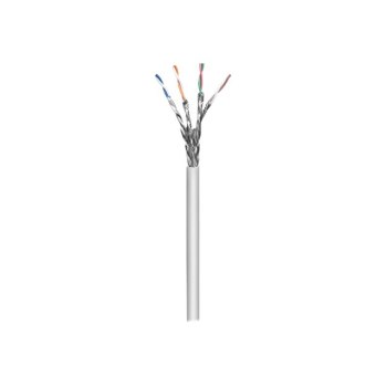 Intellinet Network Bulk Cat6a Cable, 23 AWG, Solid Wire, 100m, Grey, Copper, S/FTP, LSZH, CPR-Dca Rated, Box