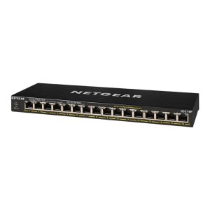 Netgear GS316P - Switch - unmanaged - 16 x 10/100/1000...