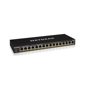 Netgear GS316P - Switch - unmanaged - 16 x 10/100/1000 (PoE+)