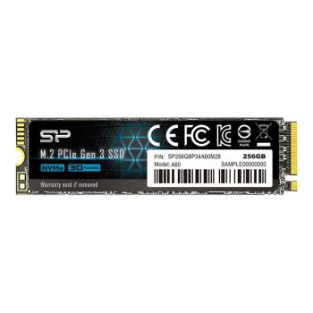 Silicon Power P34A60 - SSD - 256 GB - intern - M.2 2280 - PCIe 3.0 x4 (NVMe)