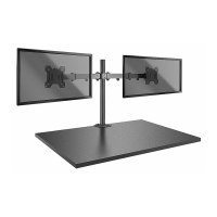 Lindy Dual Display Bracket w/ Pole & Desk Clamp