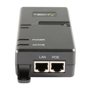 TECHLY High Power PoE+ Injektor 1 x 30 W IEEE 802.3at/af PoE+/PoE 10/100/1000 - Power over Ethernet