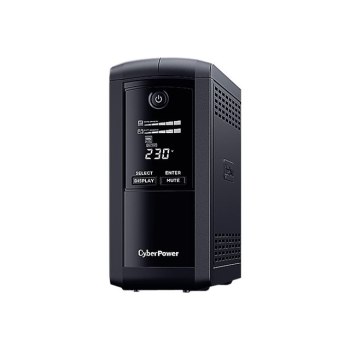 CyberPower Value Pro VP1000ELCD - USV - Wechselstrom 230 V - 550 Watt - 1000 VA - RS-232, USB - Ausgangsanschlüsse: 4 - Schwarz