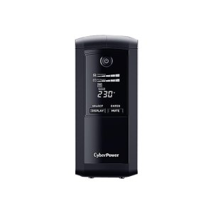 CyberPower Value Pro VP1000ELCD - USV - Wechselstrom 230 V - 550 Watt - 1000 VA - RS-232, USB - Ausgangsanschlüsse: 4 - Schwarz