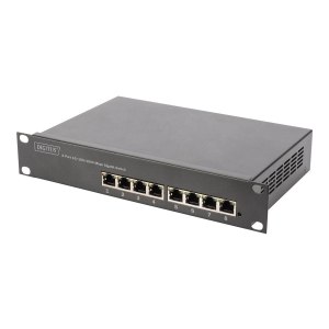 DIGITUS 8 Port Gigabit PoE Switch, 10 Inch, Managed