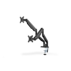 DIGITUS Universal Dual Monitor Mount with Gas Spring and...