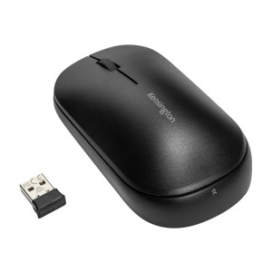 Kensington SureTrack Dual Wireless Mouse - Maus - optisch - 4 Tasten - kabellos - 2.4 GHz, Bluetooth 5.0 LE, Bluetooth 3.0 - kabelloser Empfänger (USB)