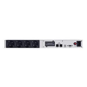 CyberPower Office Rackmount Series OR650ERM1UGR - USV (Rack - einbaufähig) - Wechselstrom 230 V - 360 Watt - 650 VA - 1-phasig - Ethernet, RS-232, USB - Ausgangsanschlüsse: 4 - 1U - Silber