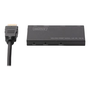 DIGITUS Ultra Slim HDMI Splitter, 1x2, 4K / 60 Hz