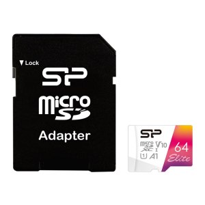 Silicon Power Elite - Flash memory card (microSDXC to SD...