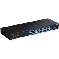 TRENDnet TEG 30284 - Switch - Smart - 24 x 10/100/1000 + 4 x 10 Gigabit SFP+