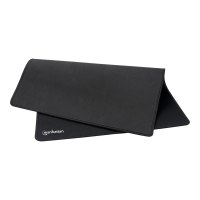 Manhattan XL Gaming Mousepad Smooth Top Surface Mat (Clearance Pricing), Large nylon fabric surface area to improve tracking for better mouse performance (400x320x3mm), Non Slip Rubber Base, Waterproof, Stitched Edges, Black, Lifetime Warranty, Retail Box